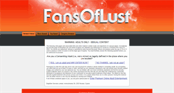 Desktop Screenshot of fansoflust.com